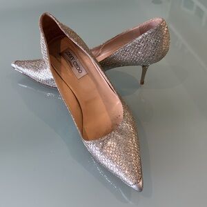 Jimmy Choo Silver 2.5” Heels (EU41)